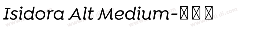 Isidora Alt Medium字体转换